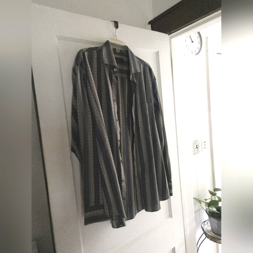 MENS CLASSY CASUAL LONG SLEEVE SHIRT LARGE
